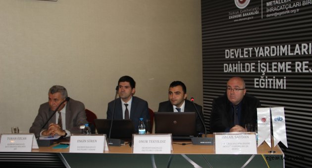 Demir Çelik ihracatçılarına Devlet Yardımları ve Dahilde İşleme Rejimi eğitimi
