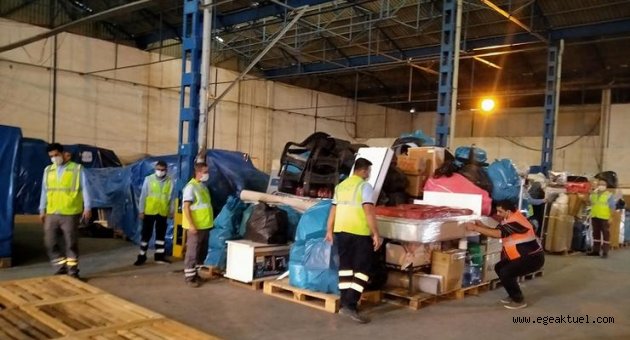 Depremzedenin eşyası emin ellerde