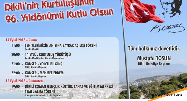 Dikili kurtuluş günü coşkusuna hazır