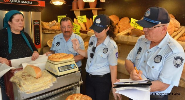 Dikili zabıtası pide denetimlerini kesintisiz sürdürüyor