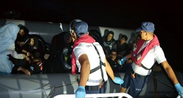 Dikili'de 80 kaçak göçmen yakalandı