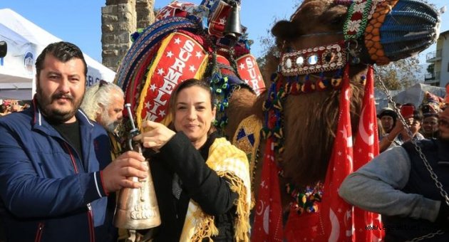 Efes Selçuk'ta süslü develer görücüye çıktı