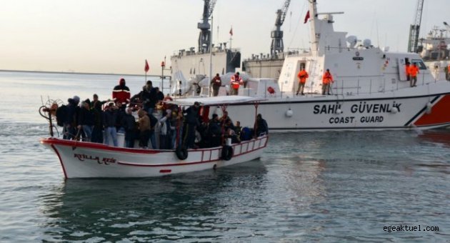 Ege Denizi’nde 5 günde bin 83 kaçak kurtarıldı