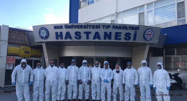 Ege Tıp Fakültesi dezenfekte ediliyor