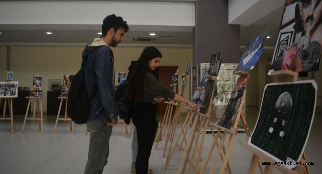 Egeli öğrencilerden “Pop Sanat Kolaj Sergisi”