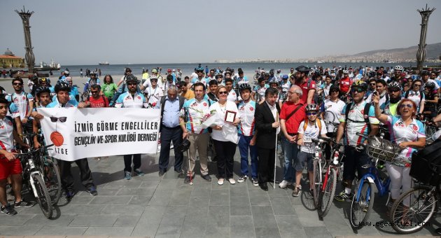 Engelleri pedal çevirerek aştılar 