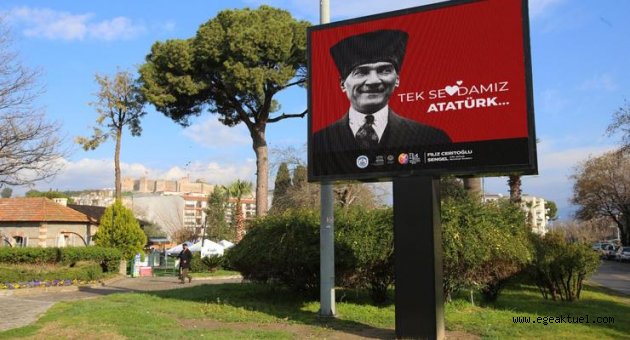 Erdoğan görselleri kaldırılmıştı! Selçuk'ta 'Tek Sevdamız Atatürk' afişleri