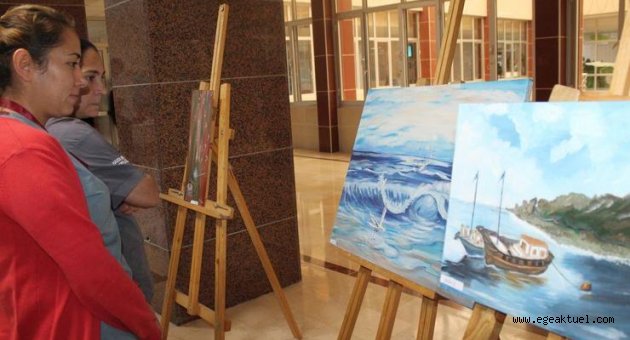 EÜ Çocuk Hastanesi'nde  “Yaşamdan Esintiler” Resim Sergisi
