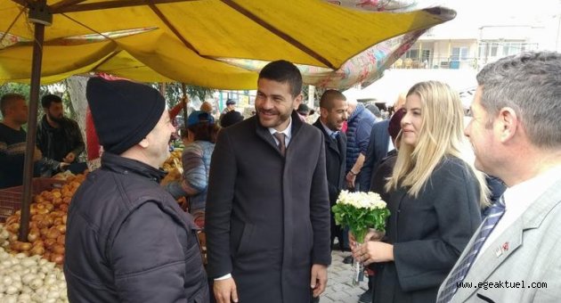  Fatih Gürbüz pazara indi, destek istedi