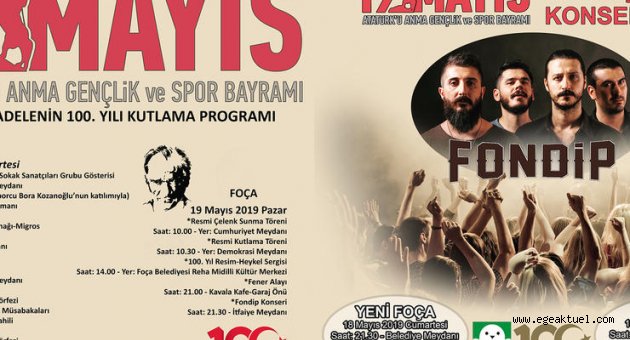 Foça'da 19 Mayıs kutlamaları