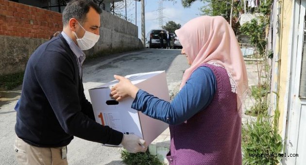 Gaziemir’de bin 200 aileye gıda yardımı