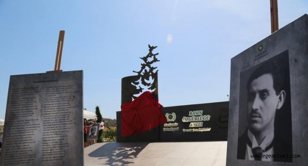 Gaziemir’e basın özgürlüğü anıtı