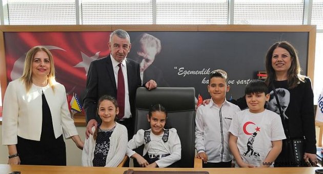 Gaziemir’in minik başkanları ‘Önce çevre’ dedi