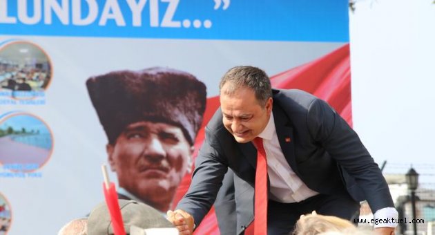 Gökmen Ulu miting'de konuştu: "Dikili'yi model kent yapacağız"