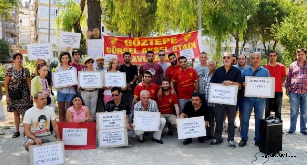 Göztepe’de yeni stada tepki eylemi!