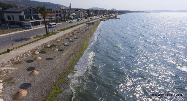 Güzelbahçe plajları yaza hazır