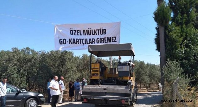 Güzelbahçe'de direniş sonuç verdi! Makineler alandan çekildi
