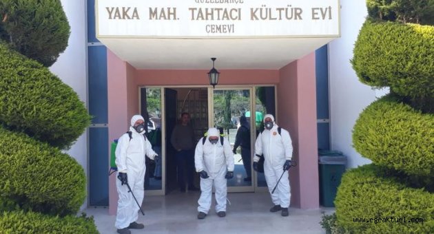 Güzelbahçe'de ilaçlama seferberliği