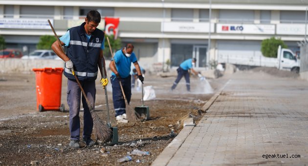 Halkapınar’a kurban sonrası temizlik