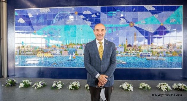 Halkapınar Metro İstasyonu’na dev çini pano