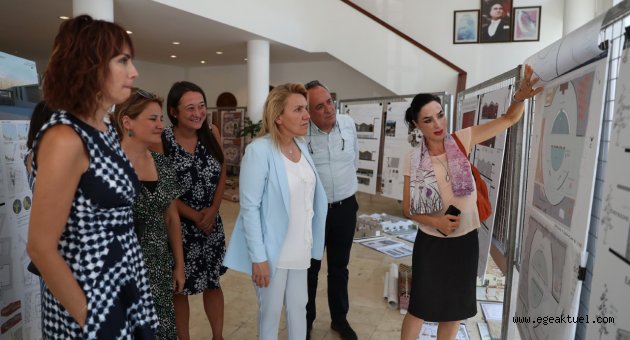 İEÜ öğrencilerinin tasarımları Urla’da sergileniyor