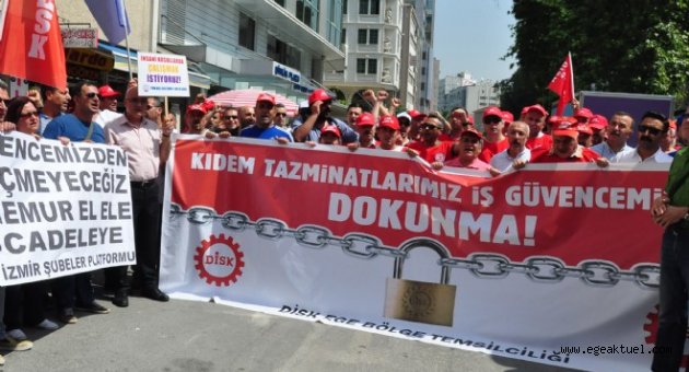 İşçilerden kıdem tazminatı için grev