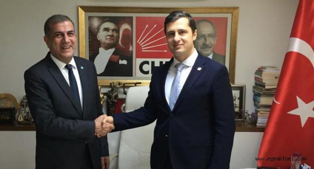 İYİ Parti İzmir'den CHP'li Deniz Yücel'e ziyaret