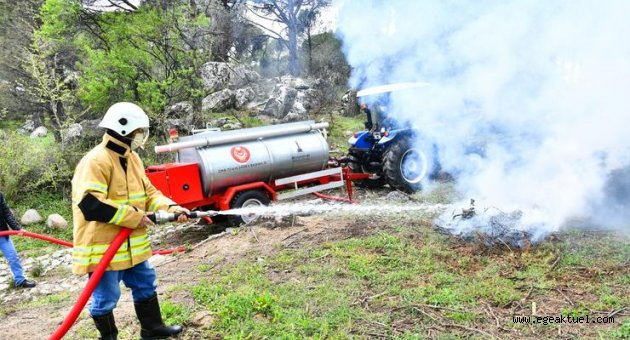 İzmir Büyükşehir Belediyesi 50 yangın söndürme tankeri daha dağıtacak