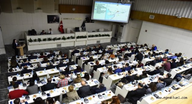 İzmir Büyükşehir  Belediyesi Nazım İmar Planı” çalışmalarını ilçe belediye başkan ve yöneticileriyle paylaştı
