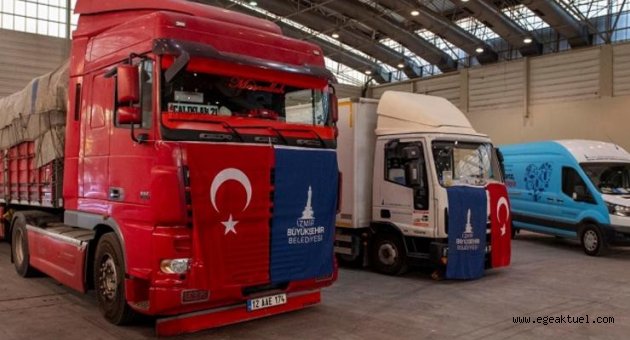 İzmir Büyükşehir Belediyesi'nden Giresun'a yardım