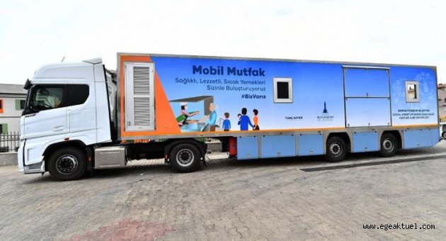 İzmir Büyükşehir'in mobil mutfağı Muğla'da