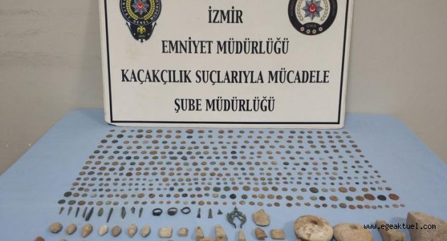 İzmir’de 496 adet tarihi eser ele geçirildi