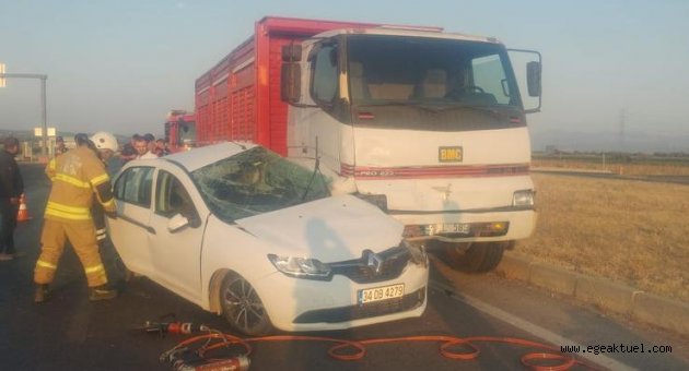 İzmir’de feci kaza: 1 ölü, 3 yaralı