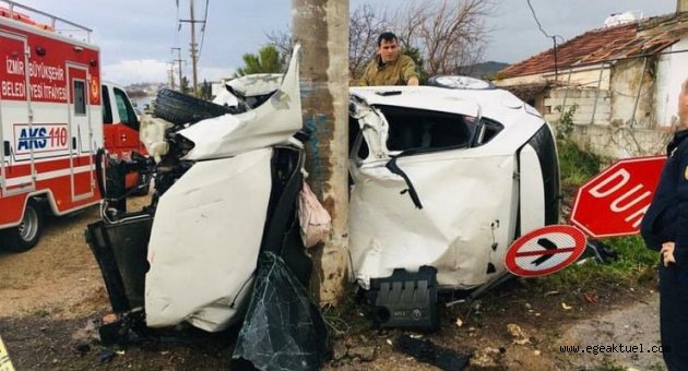 İzmir’de feci kaza: 1 ölü