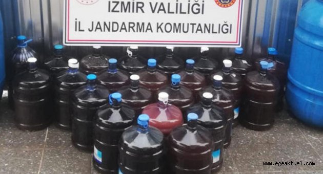 İzmir’de kaçak içki operasyonu: 880 litre ele geçirildi