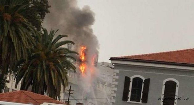 İzmir’de otelde yangın çıktı!