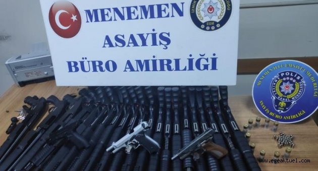 İzmir’de silah kaçakçılığı operasyonu