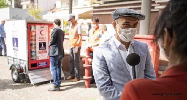 İzmir’de şimdi de seyyar maskematik