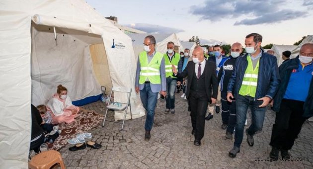 İzmir’de son çadır da bugün kaldırıldı