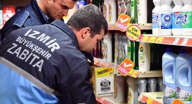 İzmir’de zabıtadan fahiş fiyat denetimi
