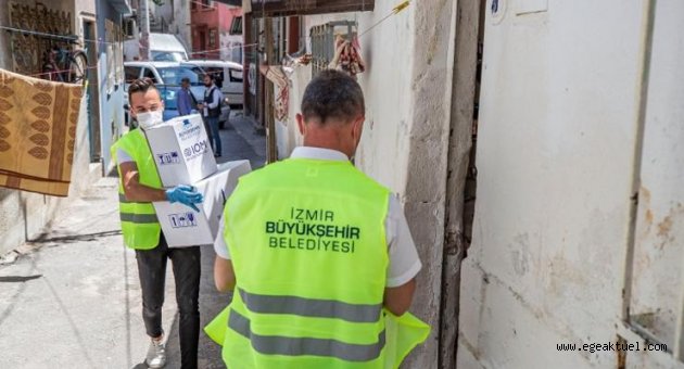 İzmir’deki mültecilere hijyen ve gıda paketi desteği