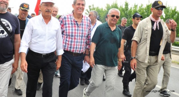 İzmir’den Adalet Yürüyüşü’ne gönül desteği