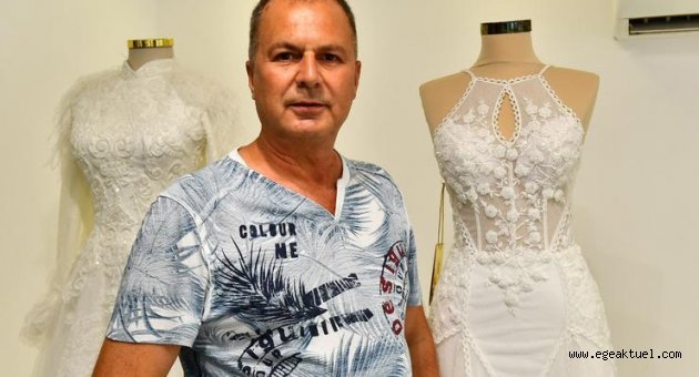 İzmir esnafı “Biz Varız” kampanyasına gelinlik ve nişan kıyafeti bağışladı