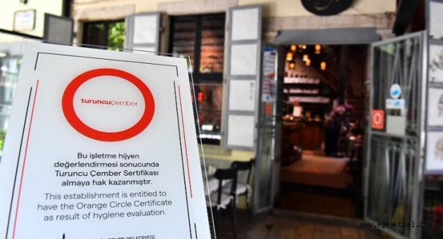 İzmir haritası turuncuya bürünüyor