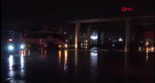 İzmir otogarı karanlığa gömüldü