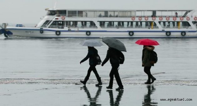 İzmir ve ilçeleri için kuvvetli sağanak uyarısı