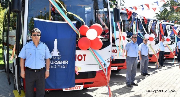 İzmir yeni otobüslerine kavuştu