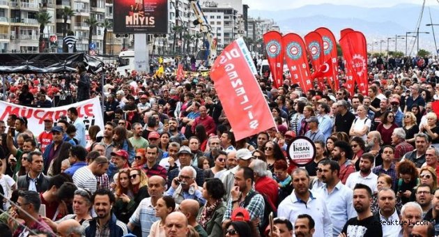 İzmir'de 1 Mayıs kutlamalarının adresi Gündoğdu Meydanı