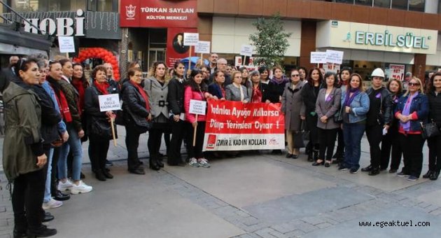 İzmir'de CHP'li kadınlar alanlarda: "Eşitsizliği kabul etmeyeceğiz"