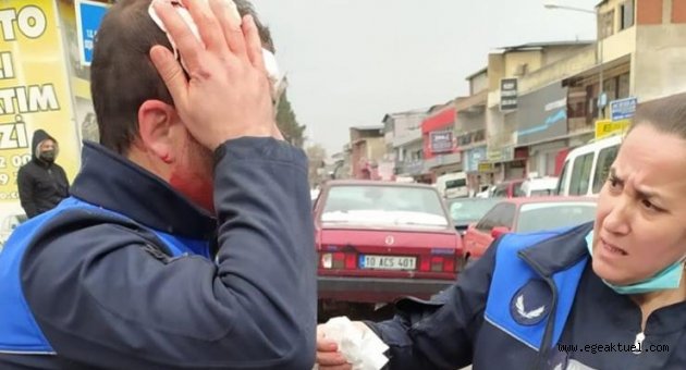 İzmir'de denetim sırasında 3 zabıta memuru saldırıya uğradı